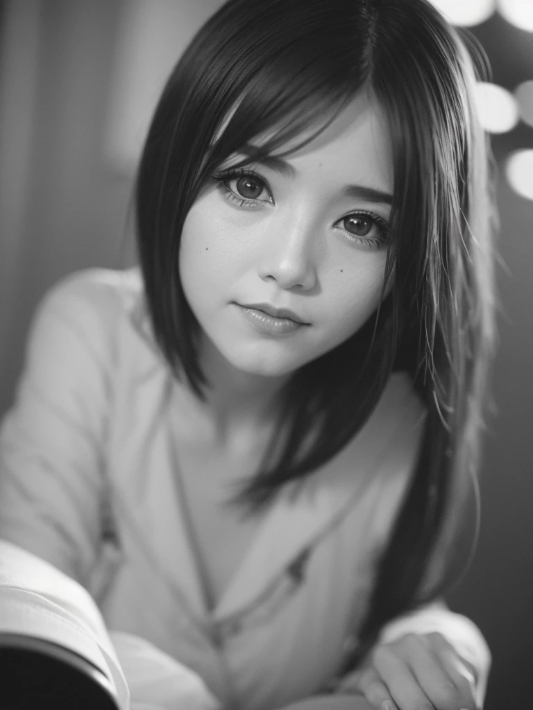 Leica Sumilux f1.4 50mm , old monochrome film , bokeh, flare, soft focus, Mature Woman