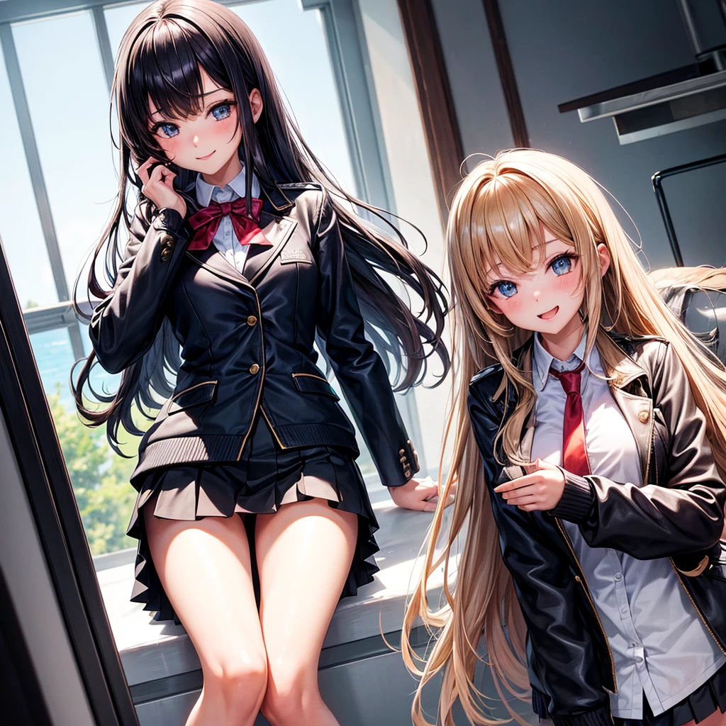 girls,smile,Beautiful girlultiple girls,Angelic beautiful girl,leather jacket,未来のuniform,The best quality to get you horny,perfectionな女の子,Super cute girl,uniform,blazer,cardigan,Long Hair、She has her bangs down,Ultra HD,Young girl,sex,Naughty Girls,Blowjob,Full body image,Absurd,Beautiful girls,Beyond Beautiful Girl,perfection,The room,