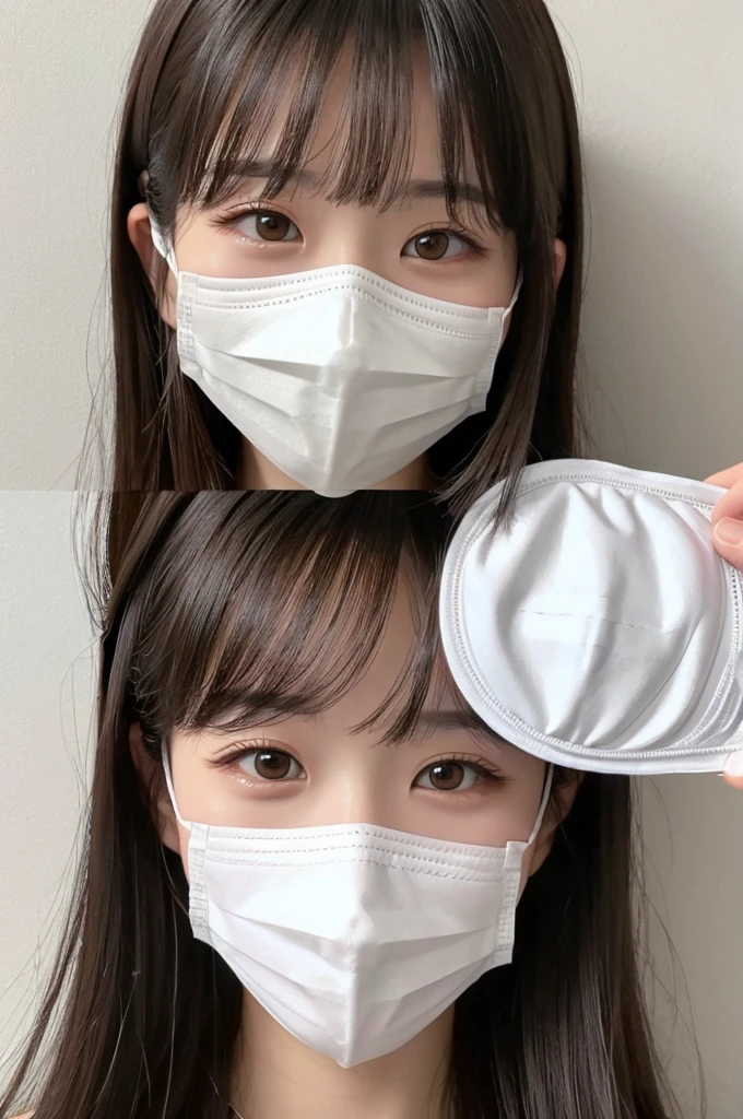 White Mask、Eye-length bangs、Handsome