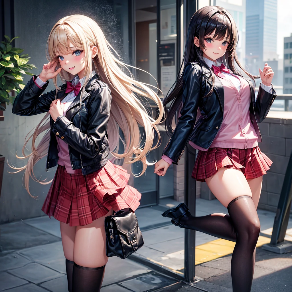 middle School girls,smile,Beautiful girlultiple girls,Angelic beautiful girl,leather jacket,未来のuniform,The best quality to get you horny,perfectionな女の子,Super cute girl,uniform,blazer,cardigan,Long Hair、She has her bangs down,Latest Fashion,Future Fashion,Ultra HD,Young girl,???,Naughty Girls,???????,Full body image,Absurd,Beautiful girls,Beyond Beautiful Girl,perfection,The room,