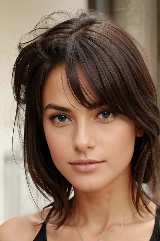 Créez une image époustouflante d'une belle femme avec les caractéristiques suivantes:Visage et expression:Caractéristiques du visage symétriques et bien proportionnées.lisse, une peau impeccable avec un aspect naturel, Lueur saine.grand, yeux expressifs avec de longs, cils épais.Doux, des sourcils arqués qui complètent la forme de son visage.Lèvres légèrement charnues avec une teinte rosée naturelle.Un doux, sourire chaleureux qui respire la confiance et la gentillesse.cheveux:Long, cheveux fluides, brillants et bien coiffés.Riche, couleur naturelle (comme une brune, blond, rouge, ou noir).Doux waves or loose curls that add volume and movement.tenue:Une tenue élégante et stylée qui flatte sa silhouette.Une robe ou un ensemble en tissu doux, couleurs féminines (comme des roses pastel, bleus, ou des crèmes) ou classique, nuances intemporelles (comme le noir, blanc, ou marine).Accessoirisé avec des bijoux délicats, comme une paire de boucles d'oreilles simples ou un collier fin.arrière-plan:Un décor pittoresque qui rehausse sa beauté.Les options pourraient inclure un jardin fleuri, Une plage pittoresque au coucher du soleil, ou un décor intérieur sophistiqué avec un éclairage tamisé.Pose et composition:Une pose naturelle et gracieuse, comme se tenir debout avec une main sur la hanche, ou assis élégamment avec une posture détendue.Assurez-vous que la composition est équilibrée et visuellement attrayante, en mettant l'accent sur son visage et le haut de son corps.Éclairage et effets:Doux, un éclairage flatteur qui met en valeur ses traits et crée une douce, effet lumineux.Un léger effet bokeh en arrière-plan pour la mettre en valeur et créer de la profondeur.Veuillez vous assurer que l'image capture sa beauté avec goût et respect., se concentrer sur l'élégance et la grâce naturelles.