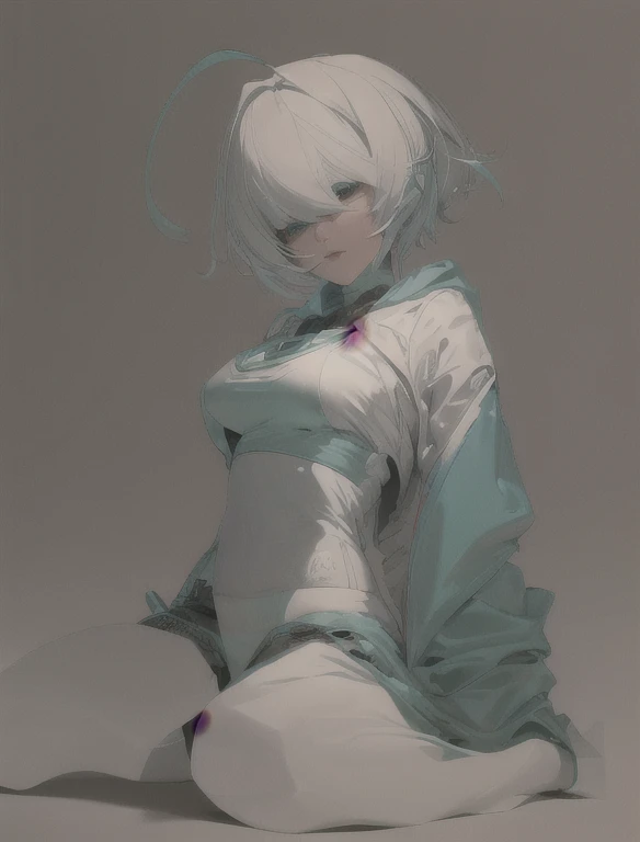((The best quality)), ((Masterpiece)), (Very detailed:1.3), ..............3D, beautiful (Cyberpunk:1.3) hacker woman, short hairstyle,short hair, Return to viewer, Thick hair, Operating computer terminal, head mounted display, computer server, LCD screen, fiber optic cable, Company logo, HDR (High Dymanic Range), ray tracing, NVIDIA RTX, super resolution, Unreal 5, Subsoil Scatter, PBR texture, Post-processing, Anisotropic filtering, depth of field, maximum sharpness and sharpness, Multilayer textures, Albedo y Highlight Maps, Surface shading, Accurate simulation of light-material interactions, perfect proportions, octane rendering, duotone lighting, Low ISO, white balance, rule of thirds, wide opening, 8K RAW, efficient sub-pixels, sub-pixel convolution, glow particles, dynamic pose
