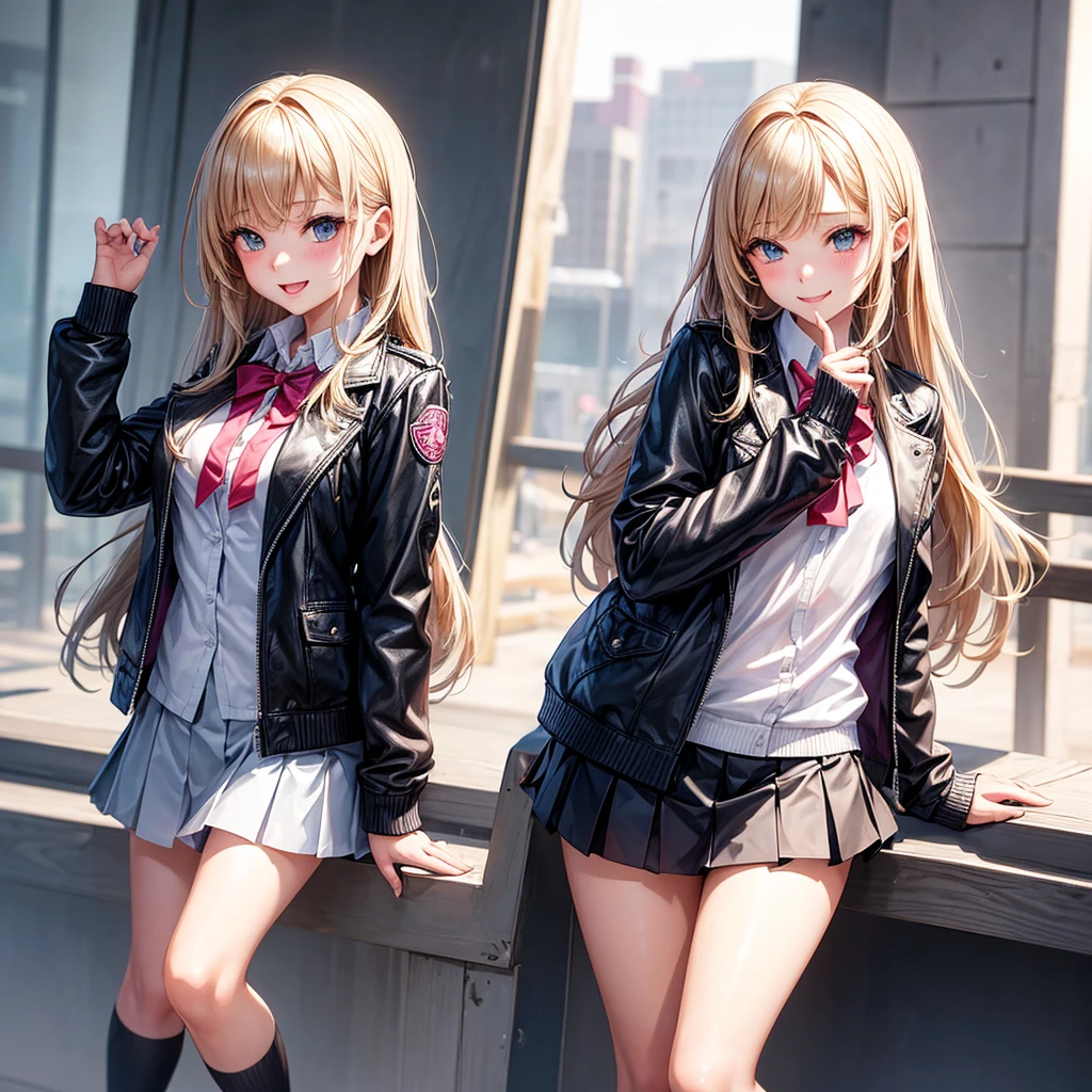 middle School girls,smile,Beautiful girlultiple girls,Angelic beautiful girl,leather jacket,未来のuniform,The best quality to get you horny,perfectionな女の子,Super cute girl,uniform,blazer,cardigan,Long Hair、She has her bangs down,Latest Fashion,Future Fashion,Ultra HD,Young girl,sex,Naughty Girls,Blowjob,Full body image,Absurd,Beautiful girls,Beyond Beautiful Girl,perfection,The room,