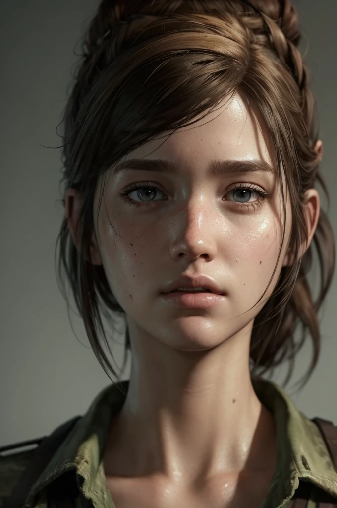 ((best quality)), ((masterpiece)), (detailed), perfect face, ellie, the last of us, sucking joel