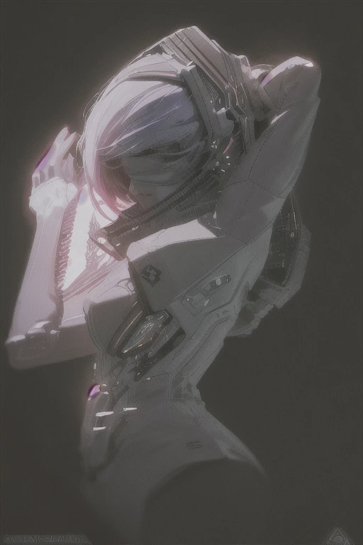 ((The best quality)), ((Masterpiece)), (Very detailed:1.3), ..............3D, beautiful (Cyberpunk:1.3) hacker woman, short hairstyle,short hair, Return to viewer, Thick hair, Operating computer terminal, head mounted display, computer server, LCD screen, fiber optic cable, Company logo, HDR (High Dymanic Range), ray tracing, NVIDIA RTX, super resolution, Unreal 5, Subsoil Scatter, PBR texture, Post-processing, Anisotropic filtering, depth of field, maximum sharpness and sharpness, Multilayer textures, Albedo y Highlight Maps, Surface shading, Accurate simulation of light-material interactions, perfect proportions, octane rendering, duotone lighting, Low ISO, white balance, rule of thirds, wide opening, 8K RAW, efficient sub-pixels, sub-pixel convolution, glow particles, dynamic pose