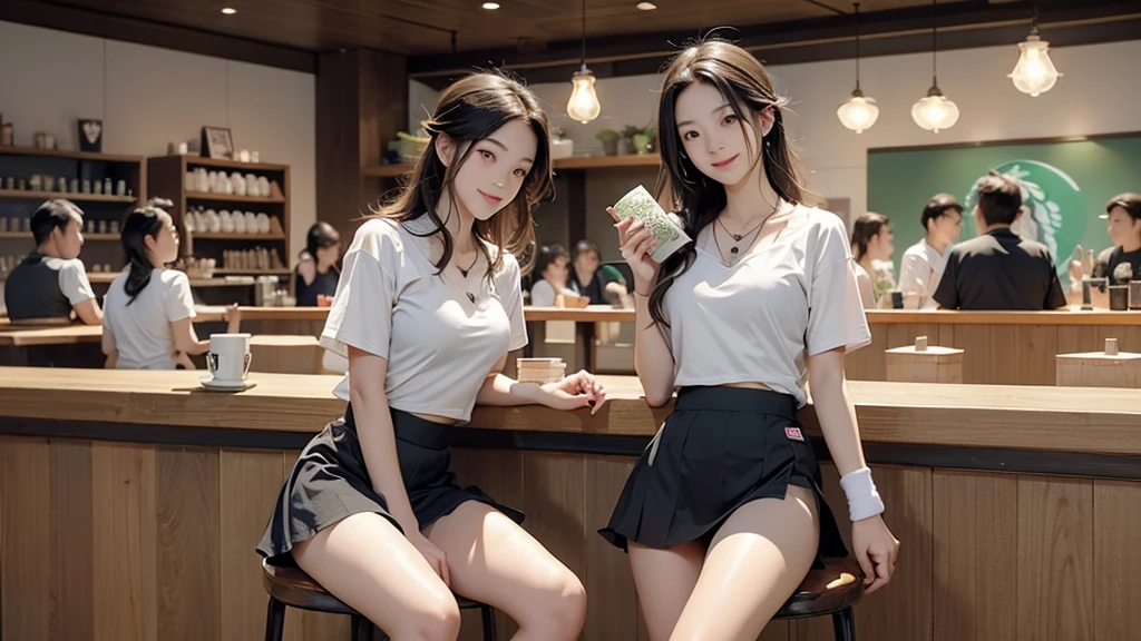 (((((Emphasize cleavage)))))
(((((((((Tennis shirt)))))))))
(((((((((Tennis miniskirts)))))))))
((((((I can see my belly button))))))
(((((((お洒落でcuteInside the Starbucks store)))))))
8K、RAW Photos、Highest quality、Super detailed、Super Resolution、Ultra HD、8K壁紙、Amazing details
(((((((Inside the Starbucks store)))))))、
((((((Sit down and eat cake、Drink Starbucks coffee、smile))))))、((((Heart Necklace))))
Modern and sleek design:Interior design using natural materials、Many of the designs are warm and made using wood and metal.。
Large windows:自然光をたっぷり取り入れるためのLarge windowsがあり、Providing a bright and open space。
Green Interior:Potted plants are effectively placed、It creates a relaxing atmosphere。
artwork:Works by local artists、Starbucks-related art on display。
Cozy seating:Cushioned chairs and sofas、Bar sheet etc.、A variety of seating options available。
Open kitchen area:Being able to see how drinks and food are made、We provide peace of mind and transparency。
Unique lighting:Antique lamps and chandeliers、Modern lighting fixtures are used。
Comfortable background music:Relaxing music is playing、A comfortable space is provided。
Wide々Table space:一人でもグループでも使いやすいWide々There is a table with。
Community Table:There is a large table where you can socialize with other customers.。
Seasonal decorations:The decorations are themed according to the season.。
Design with a local feel:The design incorporates the local culture and characteristics.。
Fragrance production:コーヒーの香りが店内にWideがり、A space that satisfies the five senses has been created.。
Conversation with a barista:フレンドリーなConversation with a baristaが楽しめるカウンターエリアがあります。
8K、RAW Photos、Highest quality、masterpiece:1.2、Super detailed、Super Resolution、Ultra HD、8K壁紙、Amazing details、Photorealistic:1.4、Having fun by the water、Full Body Shot、Full body photo、High-resolution RAW color photos、Professional photos、A scene full of emotion、Very detailed and beautiful、Ultra HD、8K壁紙、Amazing details、Huge file sizes、Highly detailed beautiful girls、Highly detailed face Highly detailed eyes、Extremely realistic skin、 Highly detailed fingers, Highly detailed nose, Highly detailed mouth, Perfect ???????, Highly detailed background, Highly detailed clothing, Teen, cute女の子, Famous Japanese Idols, cute, Realistic body, Slender, White skin, Glowing Skin, Slim body, Realistic Face, Delicate eyes, double eyelid,