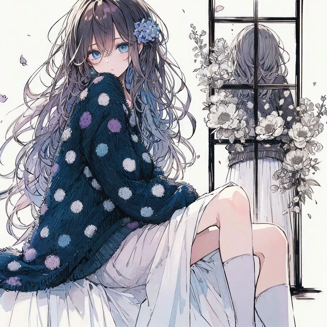Official art using high-quality hand-drawn watercolor sketch techniques. (best quality,4k,8k,highres,masterpiece:1.2),ultra-detailed,beautiful detailed eyes,A girl with beautiful eyes, everyone, beautiful anime girl, cute anime girl, smooth anime art, anime style, elegant colors, soft lighting, delicate beautiful eyes, very uettish, (beautiful large bre2), (correct hands:1.2),