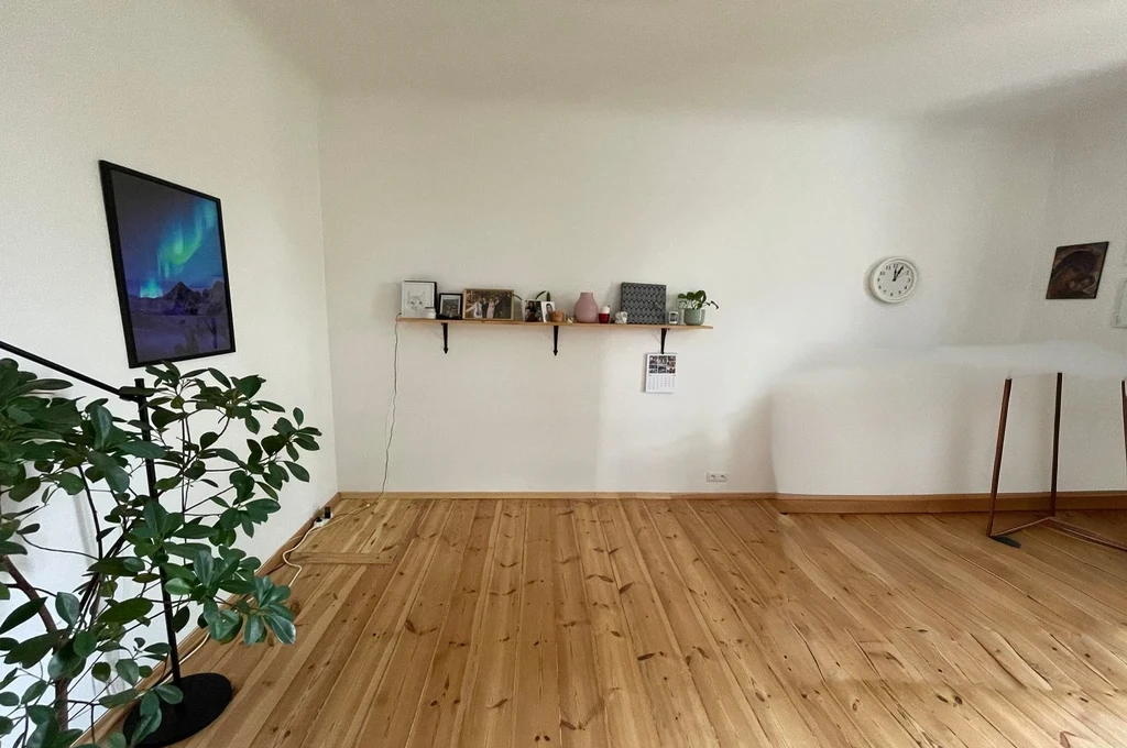 round wooden table with chair
