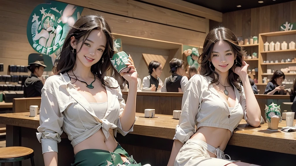 (非常に詳細な CG Unity 8K 壁紙), (masterpiece), (Highest quality), (Best illustrations), (Best Shadow), (Realistic: 1.6), Real human skin, Lens flare, shade, Backlight, bloom, Depth of written boundary, Natural light, Hard Focus, Film Grain, Beholder, Asian, K-Pop Idols: 1.5, (Purelos Face_ 1 in:0.5), 1 female, 21 years old, alone, skinny, 青White skin, Soft lips, (Thin eyebrows: 1.4), Sparkling brown eyes, Black straight hair, Small breasts, A pale, beautiful sky, street (crowd: 1.2), night, (Blusher), Beautiful narrow, White Japanese , Sailor suit, Black pleated skirt, stockings, sneakers, Happy, smile
(((((Emphasize cleavage)))))
((((((I can see my belly button))))))
(((((((お洒落でcuteInside the Starbucks store)))))))
8K、RAW Photos、Highest quality、Super detailed、Super Resolution、Ultra HD、8K壁紙、Amazing details
(((((((Inside the Starbucks store)))))))、
((((((Sit down and eat cake、Drink Starbucks coffee、smile))))))、((((Heart Necklace))))
Modern and sleek design:Interior design using natural materials、Many of the designs are warm and made using wood and metal.。
Large windows:Natural lightをたっぷり取り入れるためのLarge windowsがあり、Providing a bright and open space。
Green Interior:Potted plants are effectively placed、It creates a relaxing atmosphere。
artwork:Works by local artists、Starbucks-related art on display。
Cozy seating:Cushioned chairs and sofas、Bar sheet etc.、A variety of seating options available。
Open kitchen area:Being able to see how drinks and food are made、We provide peace of mind and transparency。
Unique lighting:Antique lamps and chandeliers、Modern lighting fixtures are used。
Comfortable background music:Relaxing music is playing、A comfortable space is provided。
Wide々Table space:aloneもグループでも使いやすいWide々There is a table with。
Community Table:There is a large table where you can socialize with other customers.。
Seasonal decorations:The decorations are themed according to the season.。
Design with a local feel:The design incorporates the local culture and characteristics.。
Fragrance production:コーヒーの香りが店内にWideがり、A space that satisfies the five senses has been created.。
Conversation with a barista:フレンドリーなConversation with a baristaが楽しめるカウンターエリアがあります。
8K、RAW Photos、Highest quality、masterpiece:1.2、Super detailed、Super Resolution、Ultra HD、8K壁紙、Amazing details、Photorealistic:1.4、Having fun by the water、Full Body Shot、Full body photo、High-resolution RAW color photos、Professional photos、A scene full of emotion、Very detailed and beautiful、Ultra HD、8K壁紙、Amazing details、Huge file sizes、Highly detailed beautiful girls、Highly detailed face Highly detailed eyes、Extremely realistic skin、 Highly detailed fingers, Highly detailed nose, Highly detailed mouth, Perfect Anatomy, Highly detailed background, Highly detailed clothing, , cute女の子, Famous Japanese Idols, cute, Realistic body, Slender, White skin, Glowing Skin, Slim body, Realistic Face, Delicate eyes, double eyelid,