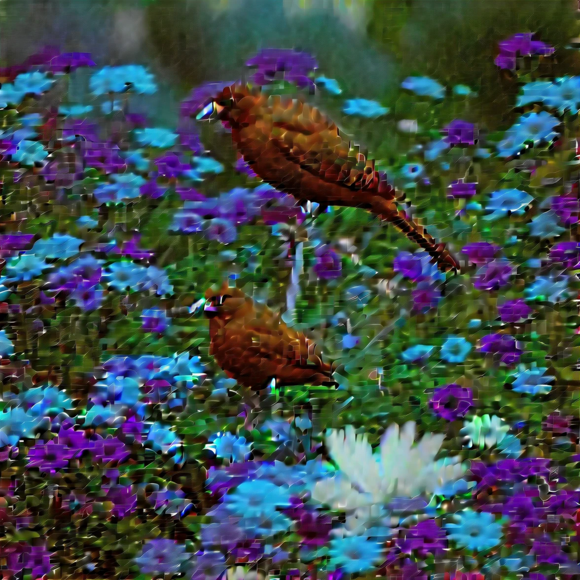 a tilt-shift photo, Selective focus, miniature effect, highy detailed, Ablaze, perspective control, an image with a natural slant (Whimsically artistic), enchanting additional fluffy, Cute crow, ((He paints a still life on an easel, brushes, seascape)), magical, macro photography, (enchanting:1.3), (luminous: 1.2), (huge flora: 1.1), Mystic, vivid photography, flickering light, preoccupied, bizarro, disturbing, softfocus, overdetailed digital art