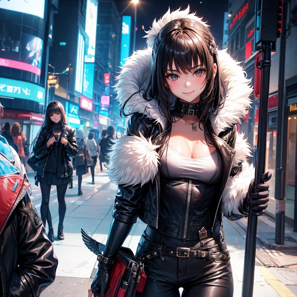 middle School girls,smile,Beautiful girlultiple girls,SFfashion,Cyberpunk Girl,Angelic beautiful girl,fur jacket,leather jacket,I'm horny,Best Quality,perfectionな女の子,Super cute girl,Long Hair、She has her bangs down,最新fashion,未来のfashion,Ultra HD,Young girl,sex,Sparkling eyes,Naughty Girls,Blowjob,Full body image,Absurd,Beautiful girls,Beyond Beautiful Girl,perfection,The room,