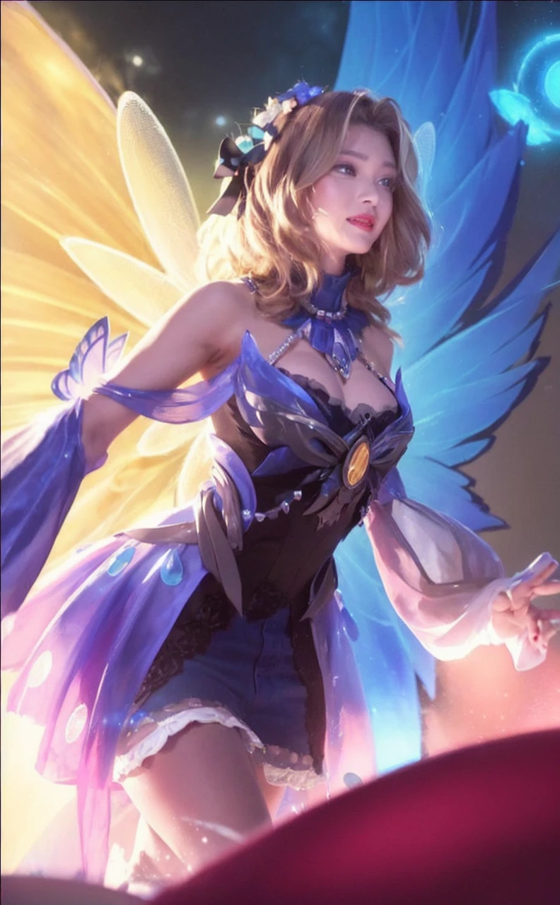 ((Midnight, Acura, 8K, Masterpiece:1.3)), Full body, Long legs, Focal length: 1.2, Perfect Body Beauty: 1.4, Slim Abs: 1.1, ((Dark Brown Hair, Big Breasts: 1.2 )), (White Skinny T-shirt, Denim Biggies, Standing: 1.2), ((City Night View, Roof: 1.3)), Highly detailed face and skin texture, Fine eyes, Double eyelids, Black hair, hair bobbles, Wince, longeyelashes, solid circle eyes, fake animal ears, light smile, ear blush, fang, Surrealism, drop shadow, anaglyph, stereogram, tachi-e, pov, atmospheric perspective, wide shot, panorama, 8k, super detail, ccurate, best quality