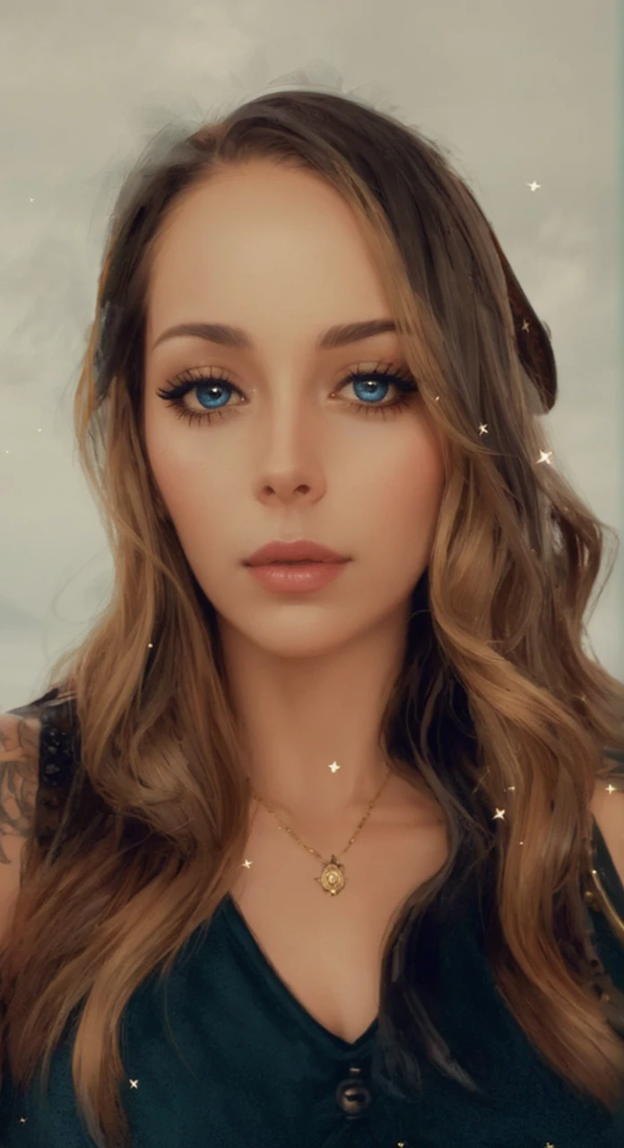 beautiful female pirate with hat, pirate captain, detailed face, beautiful eyes, full lips, long eyelashes, ornate pirate hat, feather in hat, intricate pirate outfit, embroidered coat, shiny jewelry, holding sword, stormy sea background, dramatic lighting, cinematic, vibrant colors, highly detailed, photorealistic