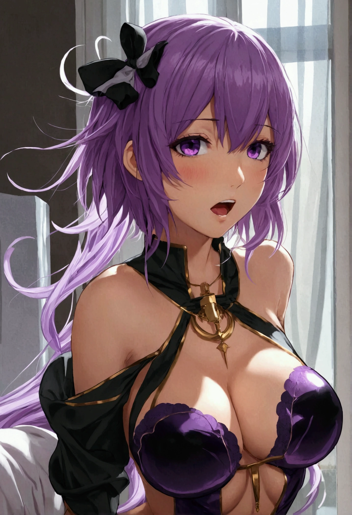 1girl, solo, Mash Kyrielight (Fate Grand Order), gorgeous purple hair, lustrous amethyst eyes, voluptuous, well-proportioned feminine body, anatomically perfect, detailed beautiful face, I love sex! , Sex is the best! , this world is for sex! , my pussy is meant for penises! , sex feels great! , I want to show my ahegao face! , trembling with orgasm! , This feeling of collapse feels good! ,