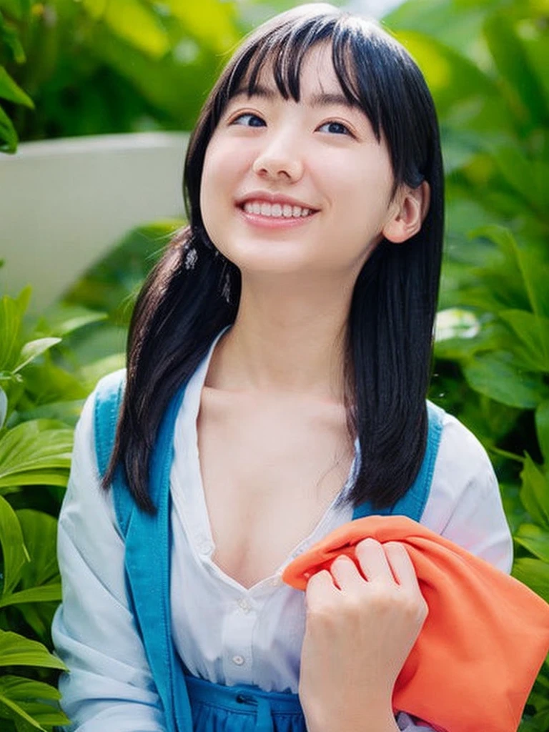 summer、On the way to school、(upper body shot)