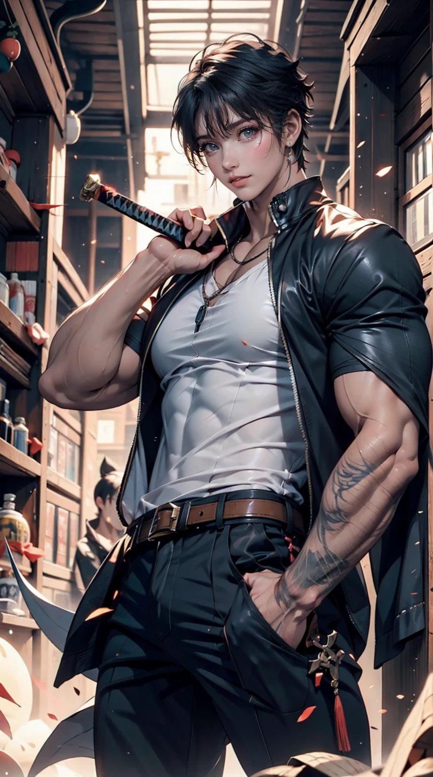 Close-up of a person holding a sword in front of a horde of zombies, Roronoa zoro, Amazing anime 8k, 4K Manga Wallpapers, Best anime 4k konachan wallpaper, Spectacular artwork of anime, Handsome men from Demon Slayer, Demon Slayer Art Style, anime art wallpaper 4k, anime art wallpaper 4k, anime wallpaper 4k