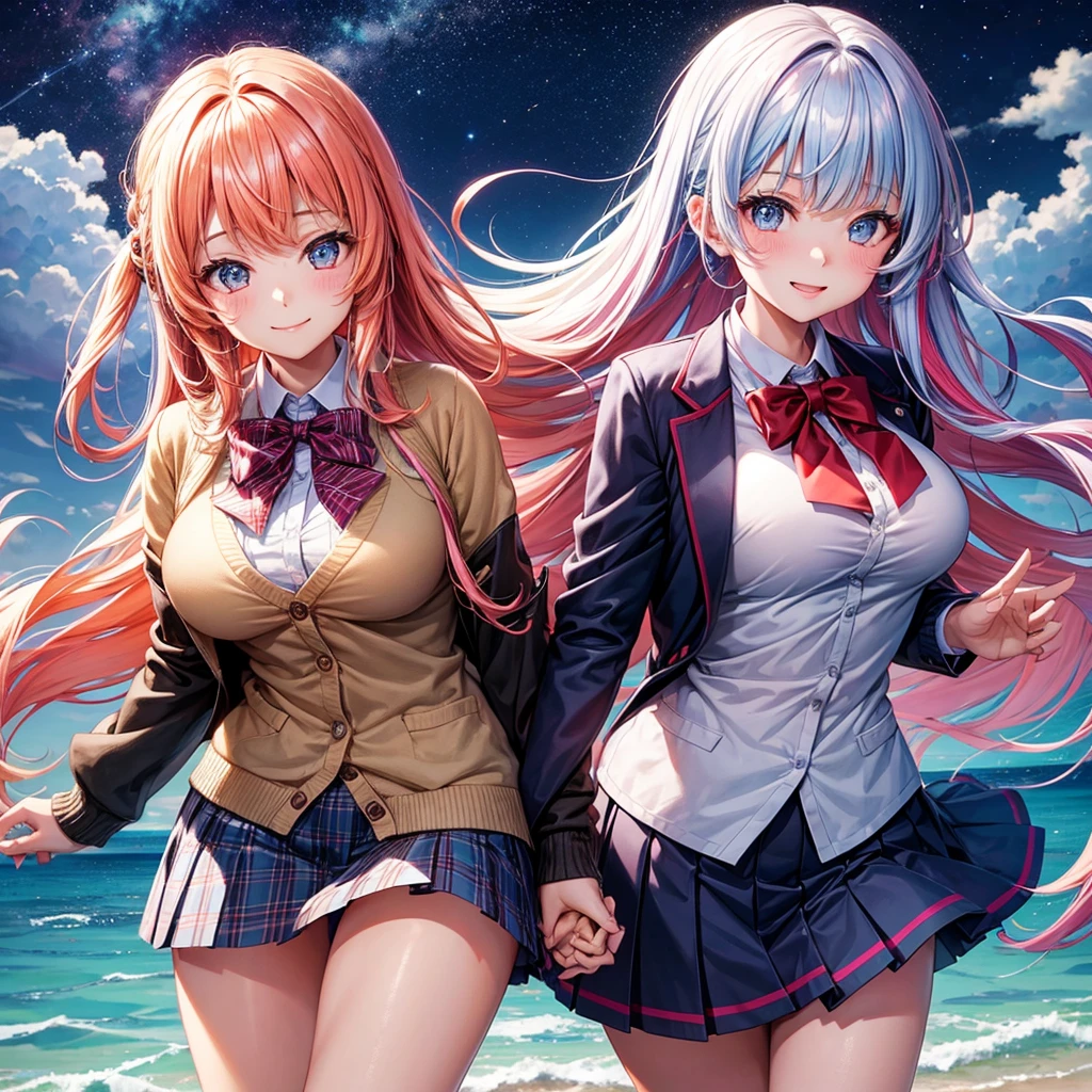middle School girls,smile,Beautiful girls,The best quality to get you horny,Multi-colored hair,Perfect Girl,Super cute girl,Ocean,Starry sky background,Cute uniform,blazer,School festival,Wearing a cardigan,Long Hair、Sparkling eyes,She has her bangs down,Colorful,Ultra HD,Young girl,sex,Naughty Girls,Full body image,Big Breasts,Beautiful Girl's Paradise,Beautiful Girl Country,High-dimensional beautiful girl,A beautiful girl who transcends everything,So beautiful,Absurd,Beautiful girls,