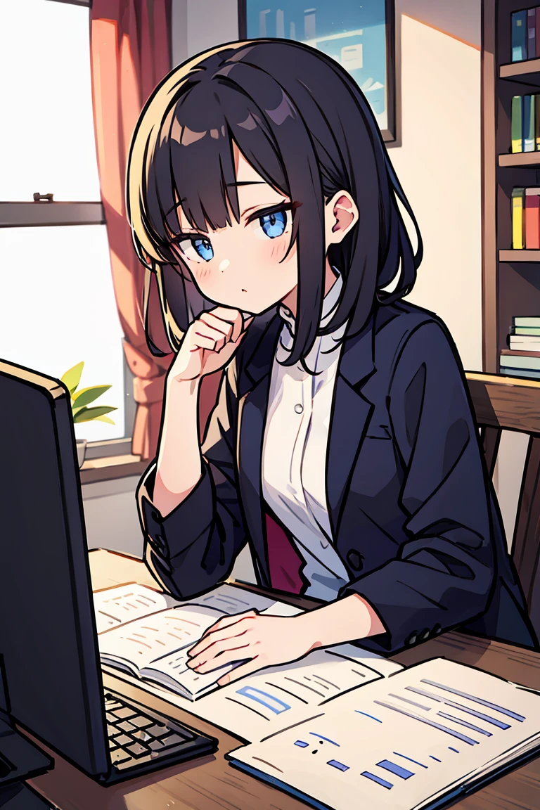 solo, girl, study