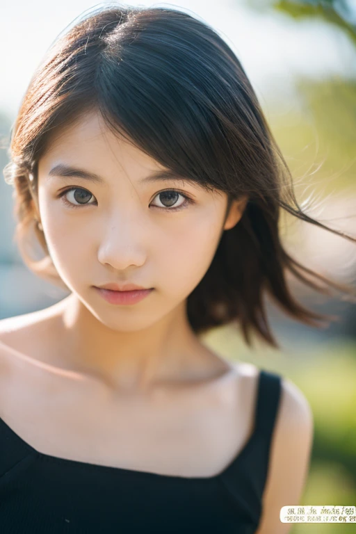 lens: 135mm f1.8,(Highest quality),(Tabletop:1.1), (Beautiful  Japanese girl),  (Moist lips), Narrow eyes, double eyelid,Delicate clavicle,Flat Chest,Shortcuts,
 (Let me&#39;Let&#39;s take another look), (close:1.4),  shame, A faint smile,
(Spotted sunlight:1.2), Dramatic lighting, 
(White camisole), (Sunburned skin:0.2),Full body photo、Tight waist