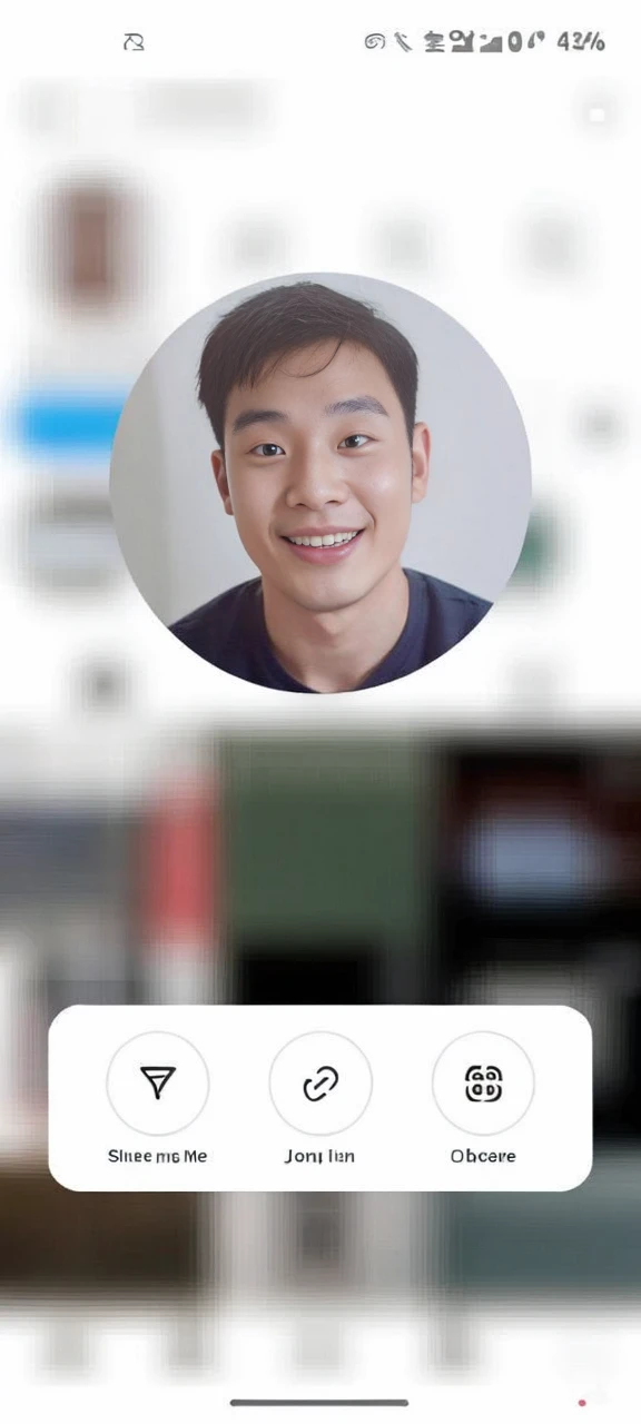 Korean man, Inspiration from Peng Yuyan, 30 years old, 236 years old, Cute Korean Face, 35 yo, 33 year old Korean muscular man，The bedroom is at the back. white t-shirt, open mouth smile