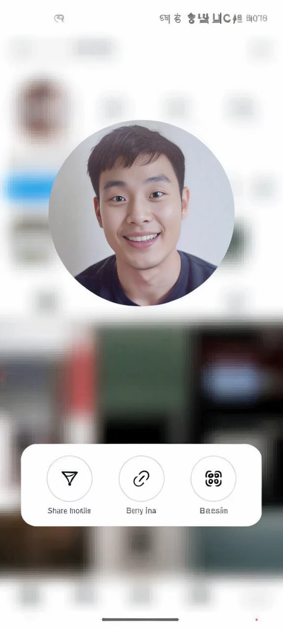 Korean man, Inspiration from Peng Yuyan, 30 years old, 236 years old, Cute Korean Face, 35 yo, 33 year old Korean muscular man,The bedroom is at the back. white t-shirt, open mouth smile