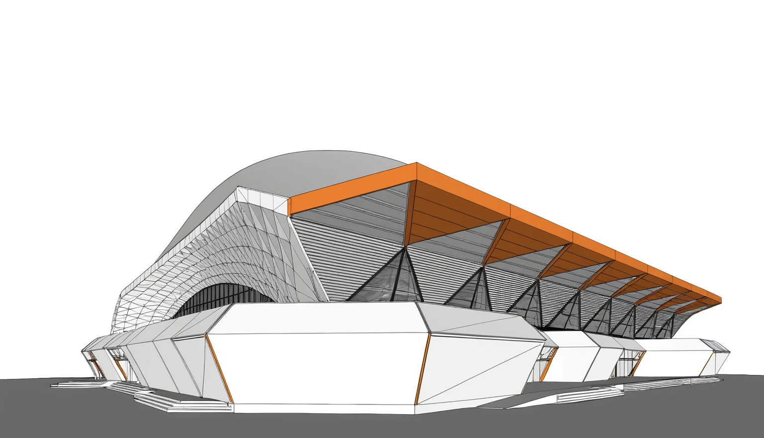 A breathtaking 3D render of an extraordinary architectural chef-d&#39;œuvre, sculpté de manière transparente dans une formation rocheuse colossale. La structure présente des courbes organiques impressionnantes, orné d&#39;une verdure luxuriante, y compris des plantes et des arbres prospères qui poussent à la fois à l&#39;extérieur et dans ses crevasses. De grandes fenêtres en verre encadrent le bâtiment, offrant une superbe vue panoramique sur le paysage environnant, qui comprend des collines vallonnées et une végétation dense. L&#39;atmosphère générale de l&#39;image est cinématographique, capturer l&#39;essence d&#39;un futuriste, sanctuaire écologique niché au cœur de la nature. 
chef-d&#39;œuvre