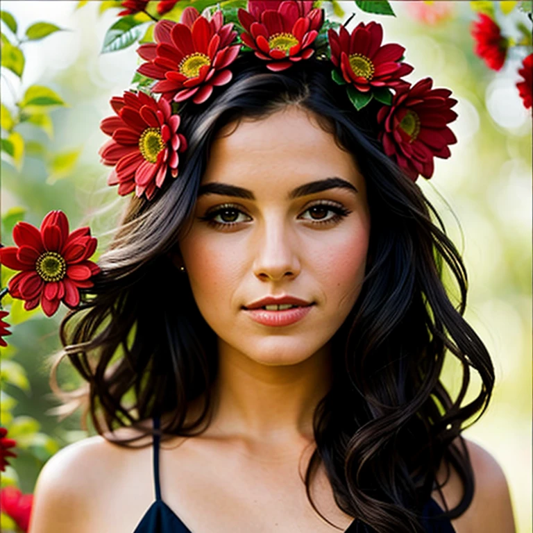 woman as a flower
