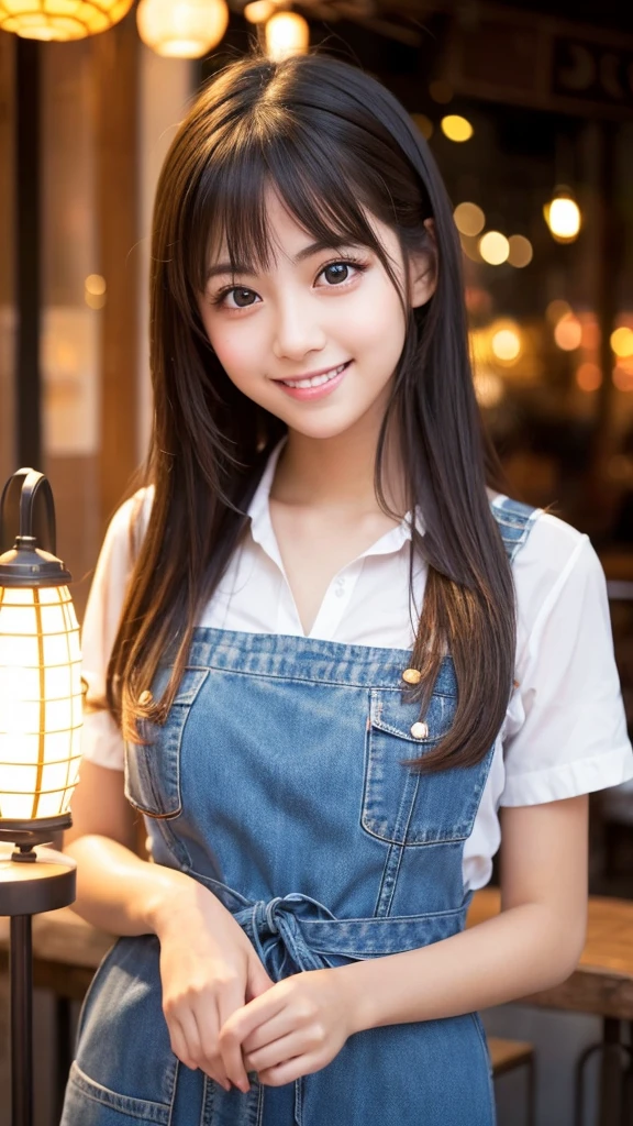 Cute girl working at a cafe terrace Japanese 19age
Professional Lighting Digital SLR Beautiful and elaborate face Perfect and beautiful face Big eyes Smile