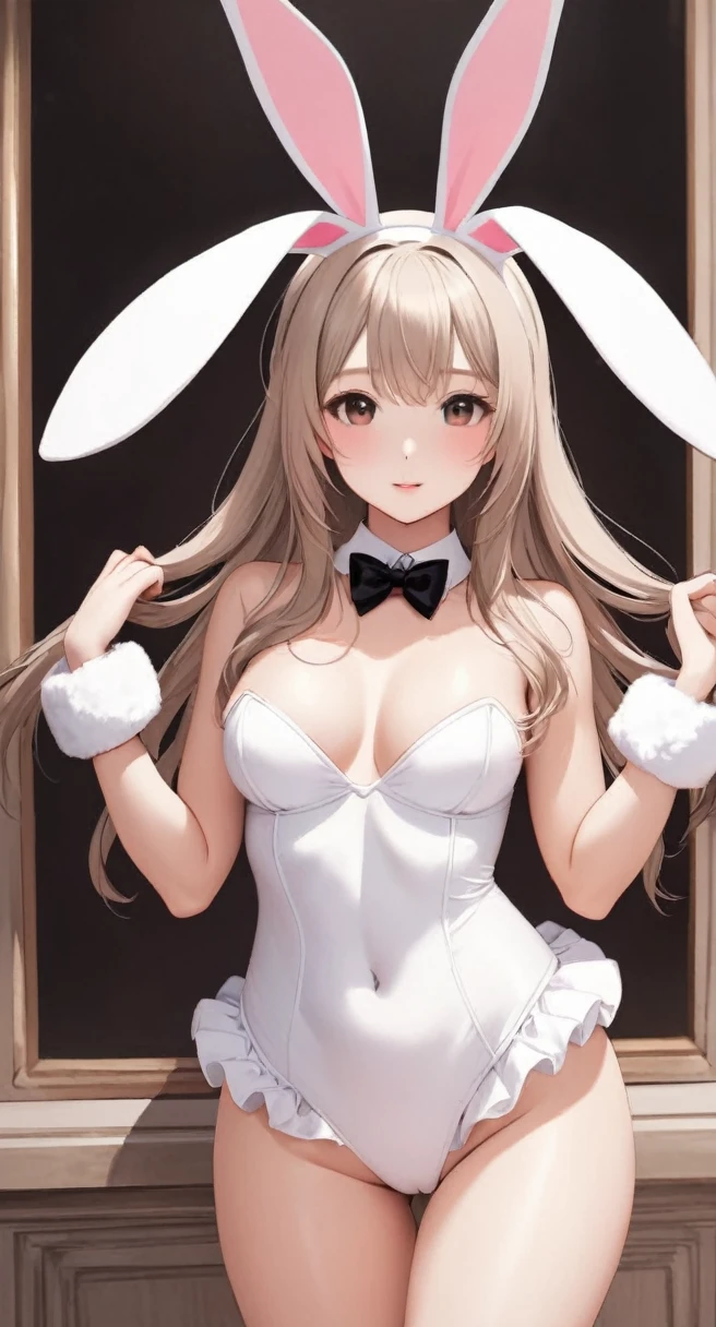 Beautiful girl in bunny costume