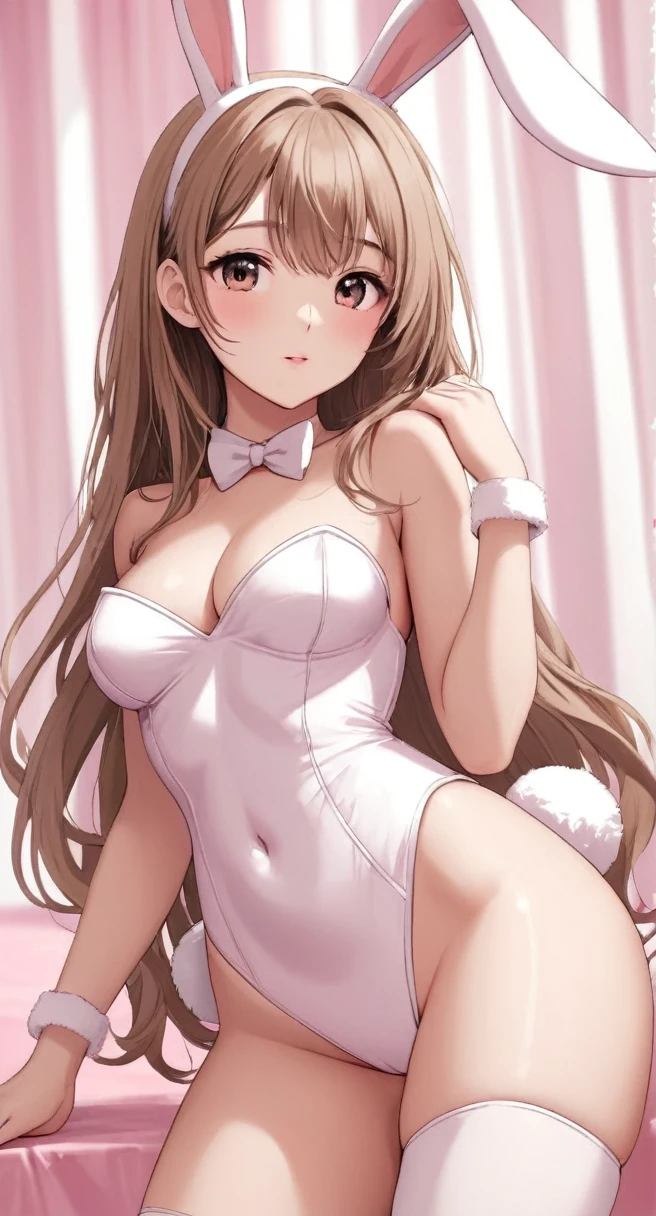 Beautiful girl in bunny costume