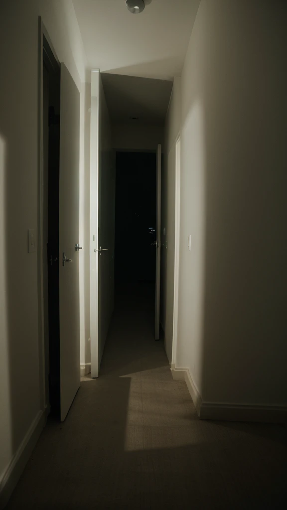 A shadow looking. In room. In night