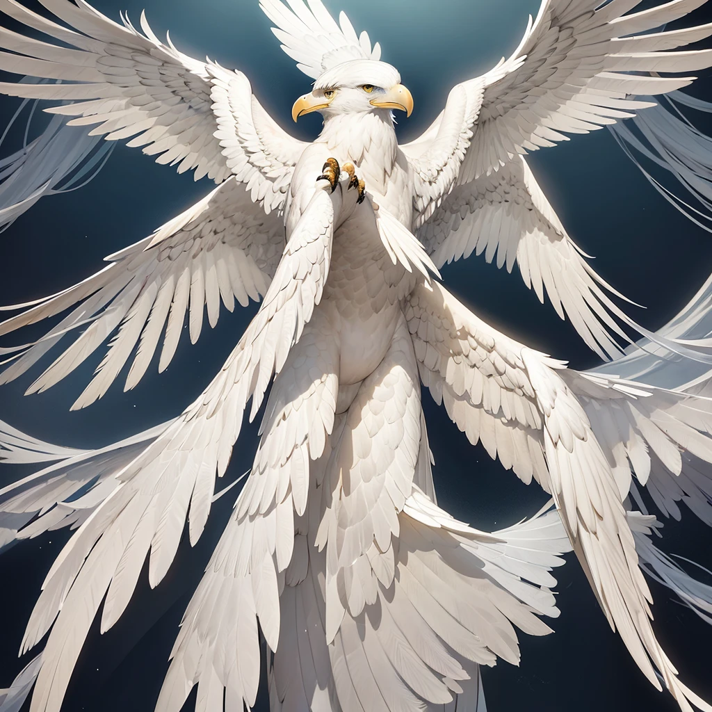 REALISTIC,Various angles of eagle spreading its wings,After unlimited exposure,Overlapping wings form multiple translucent afterimages,Positive view,Soar through the air