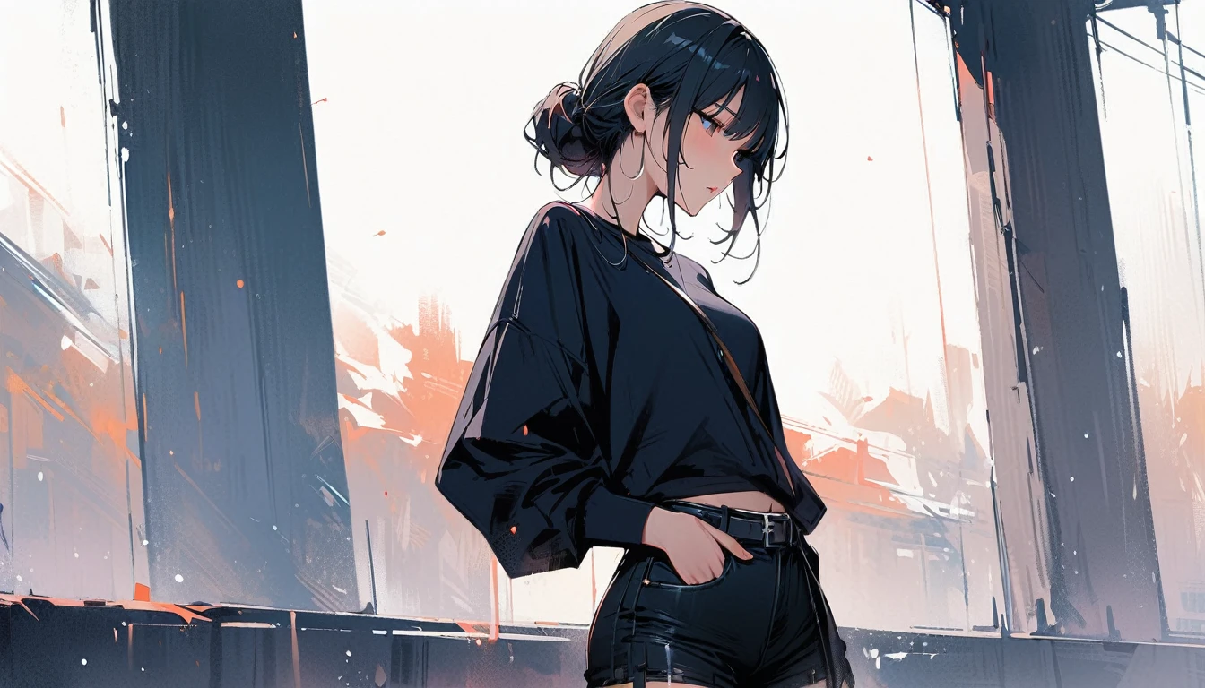 (masterpiece, Highest quality:1.2), 1 Girl, alone