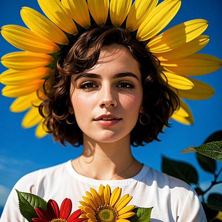 woman as a flower
