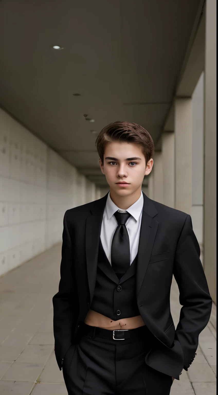 Create photos of a -yeld boressed like a businessman in a black suit." I'Will upload on my fivver gig
