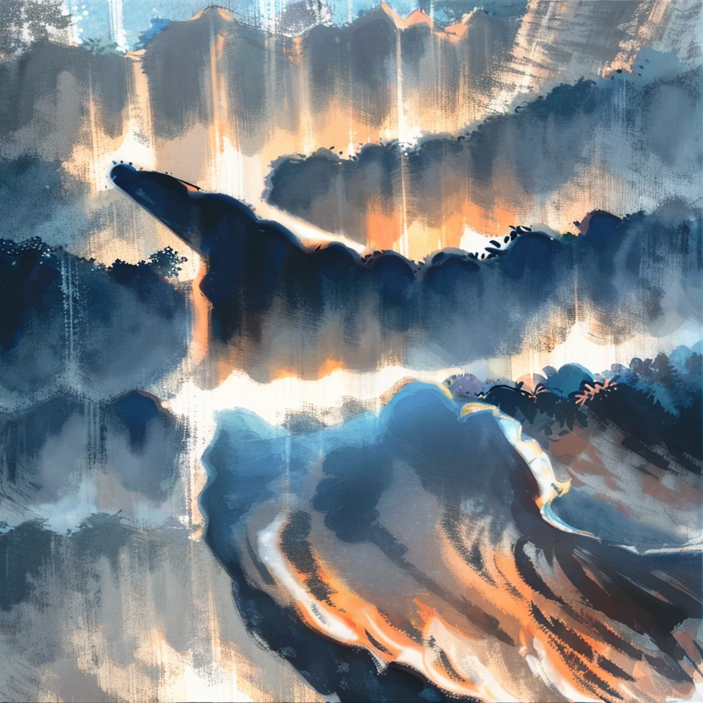 REALISTIC,Various angles of tiger roaring,After unlimited exposure,Overlapping tiger heads form multiple translucent afterimages,Positive view,Secret Forest Land