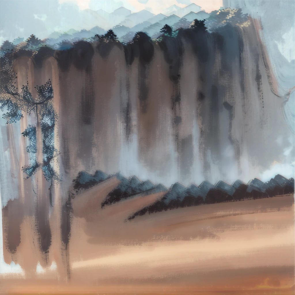 REALISTIC，Various angles of tiger roaring，After unlimited exposure，Overlapping tiger heads form multiple translucent afterimages，Positive view，Secret Forest Land