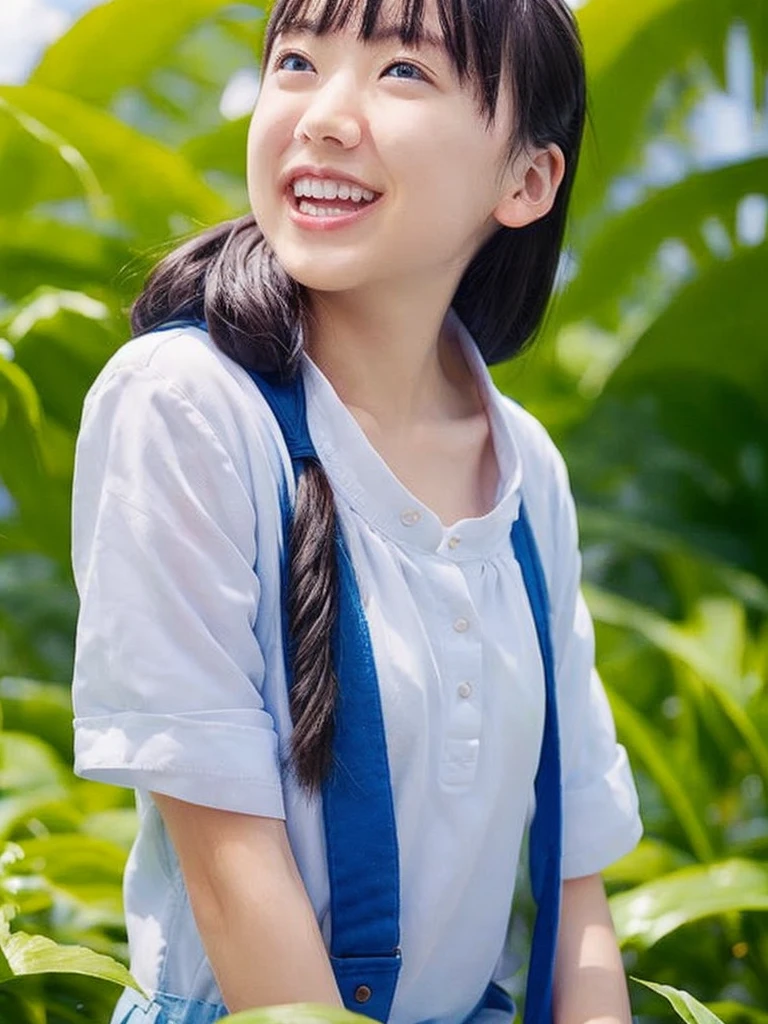 summer、On the way to school、(upper body shot)