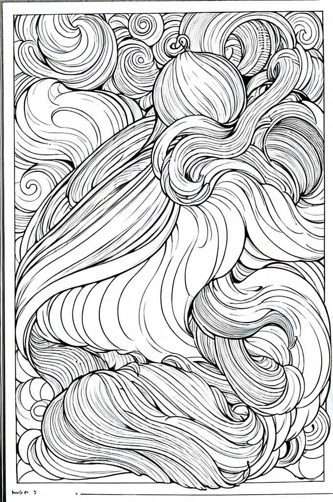 As a coloring book, the color should be black and white, the border should be simple, with the same line thickness, clear, and bold.