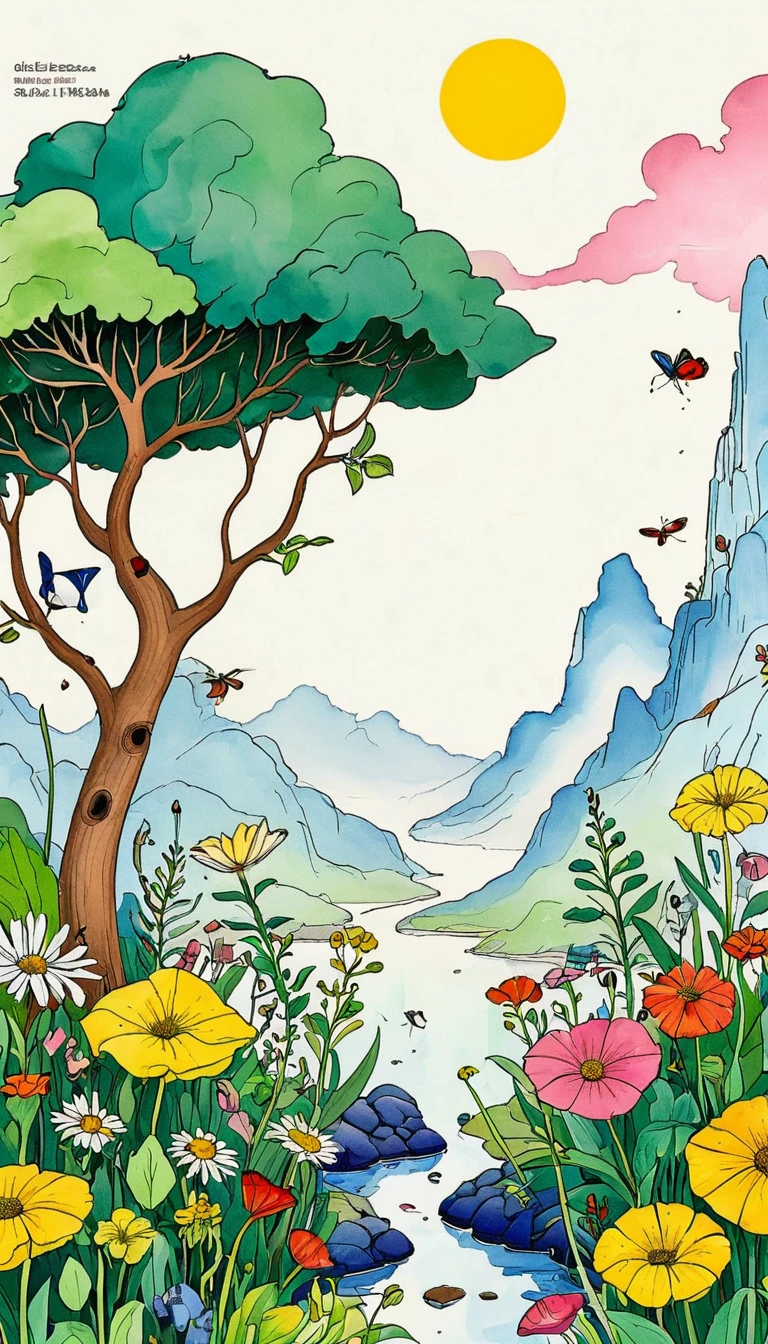 "Dick Ellescas Artist Style" Simple,Minimalism:1.9。illustration、coloring book、自闭症illustration,,creativity