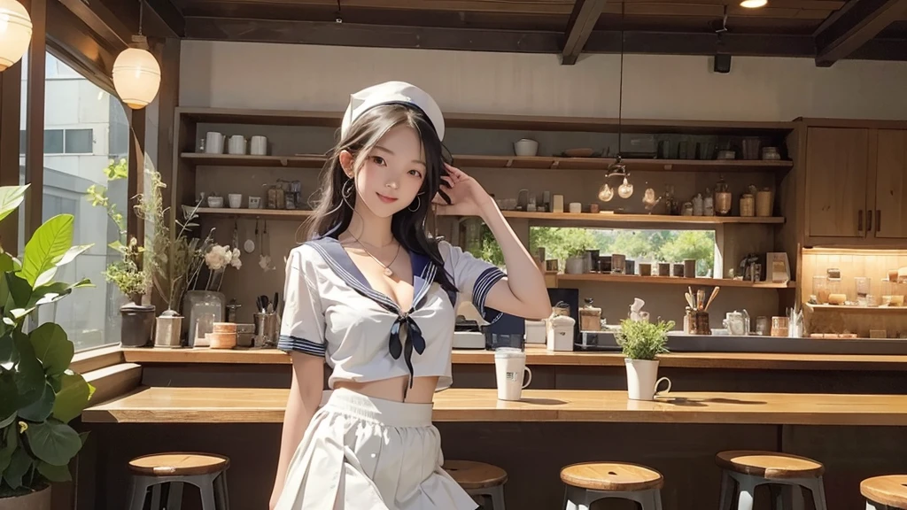 
((((((((Emphasize cleavage))))))))
((((((((A junior high school girl in a sexy pink short-sleeved sailor suit))))))))
((((((((mini skirt))))))))
((((((((((I can see her panties))))))))))
8K、RAW Photos、Highest quality、Super detailed、Super Resolution、Ultra HD、8K壁紙、Amazing details



(((((((Inside the Starbucks store)))))))、
((((((Sit down and eat cake、Drink Starbucks coffee、smile))))))、((Heart Necklace))




Modern and sleek design：Interior design using natural materials、Many of the designs are warm and made using wood and metal.。
Large windows：自然光をたっぷり取り入れるためのLarge windowsがあり、Providing a bright and open space。
Green Interior：Potted plants are effectively placed、It creates a relaxing atmosphere。
artwork：Works by local artists、Starbucks-related art on display。
Cozy seating：Cushioned chairs and sofas、Bar sheet etc.、A variety of seating options available。
Open kitchen area：Being able to see how drinks and food are made、We provide peace of mind and transparency。
Unique lighting：Antique lamps and chandeliers、Modern lighting fixtures are used。
Comfortable background music：Relaxing music is playing、A comfortable space is provided。
Wide々Table space：一人でもグループでも使いやすいWide々There is a table with。
Community Table：There is a large table where you can socialize with other customers.。
Seasonal decorations：The decorations are themed according to the season.。
Design with a local feel：The design incorporates the local culture and characteristics.。
Fragrance production：コーヒーの香りが店内にWideがり、A space that satisfies the five senses has been created.。
Conversation with a barista：フレンドリーなConversation with a baristaが楽しめるカウンターエリアがあります。




8K、RAW Photos、Highest quality、masterpiece:1.2、Super detailed、Super Resolution、Ultra HD、8K壁紙、Amazing details、Photorealistic:1.4、Having fun by the water、Full Body Shot、Full body photo、High-resolution RAW color photos、Professional photos、A scene full of emotion、Very detailed and beautiful、Ultra HD、8K壁紙、Amazing details、Huge file sizes、Highly detailed beautiful girls、Highly detailed face Highly detailed eyes、Extremely realistic skin、 Highly detailed fingers, Highly detailed nose, Highly detailed mouth, Perfect Anatomy, Highly detailed background, Highly detailed clothing, Teen, cute女の子, Famous Japanese Idols, cute, Realistic body, Slender, White skin, Glowing Skin, Slim body, Realistic Face, Delicate eyes, double eyelid, 




