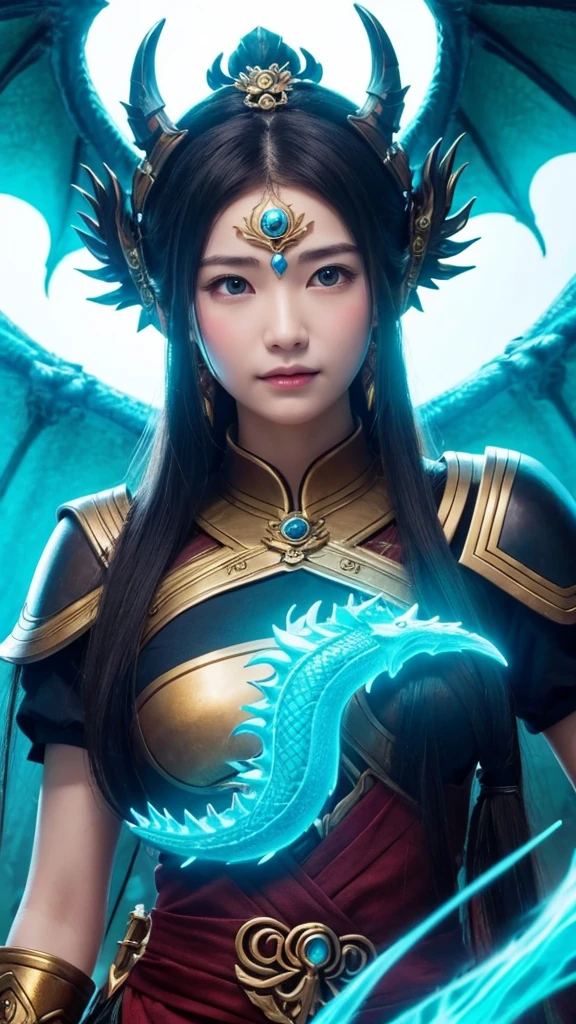 Goddess、Front facing、No exposure、Dragon、Economic fortune