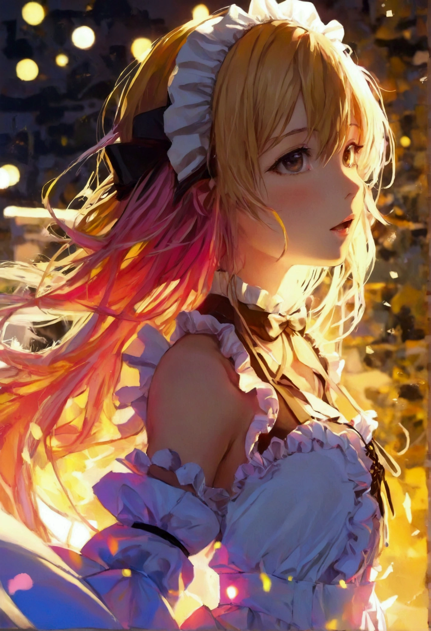 best quality, masterpiece, highres, solo, (nearl_arknights:1.10), (maid:1.40), (long maid dress:1.15), 28 cum vibrator