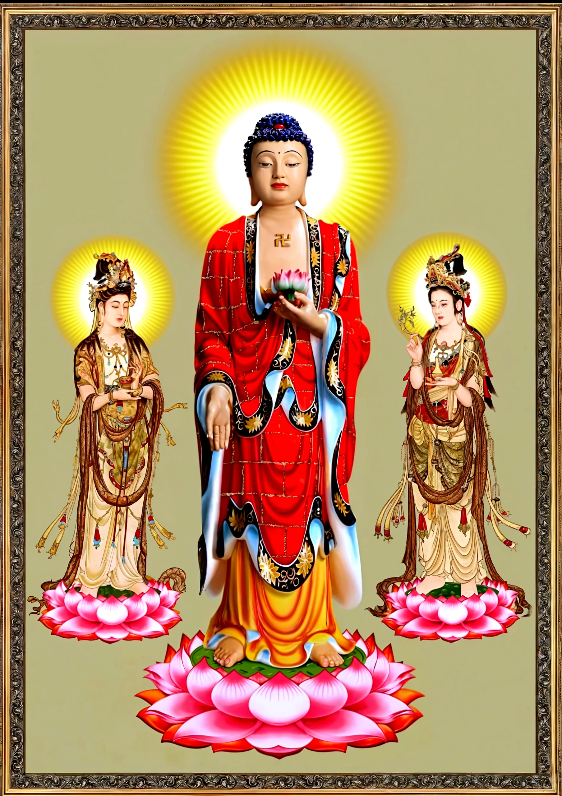 Monge budita Kadampa escrevendo em um livro.