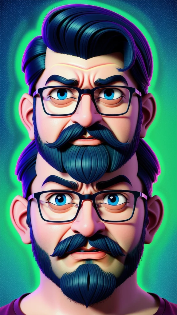 cartoon character of a man with glasses and a beard, jayison devadas style, assamese aesthetic, trending on devian art, trending on devianart, best graphics, 3 d animated movie, inspired by Bapu, trending on derpibooru, vijay jayant props, 2022 movie, indian master, style of cartoon