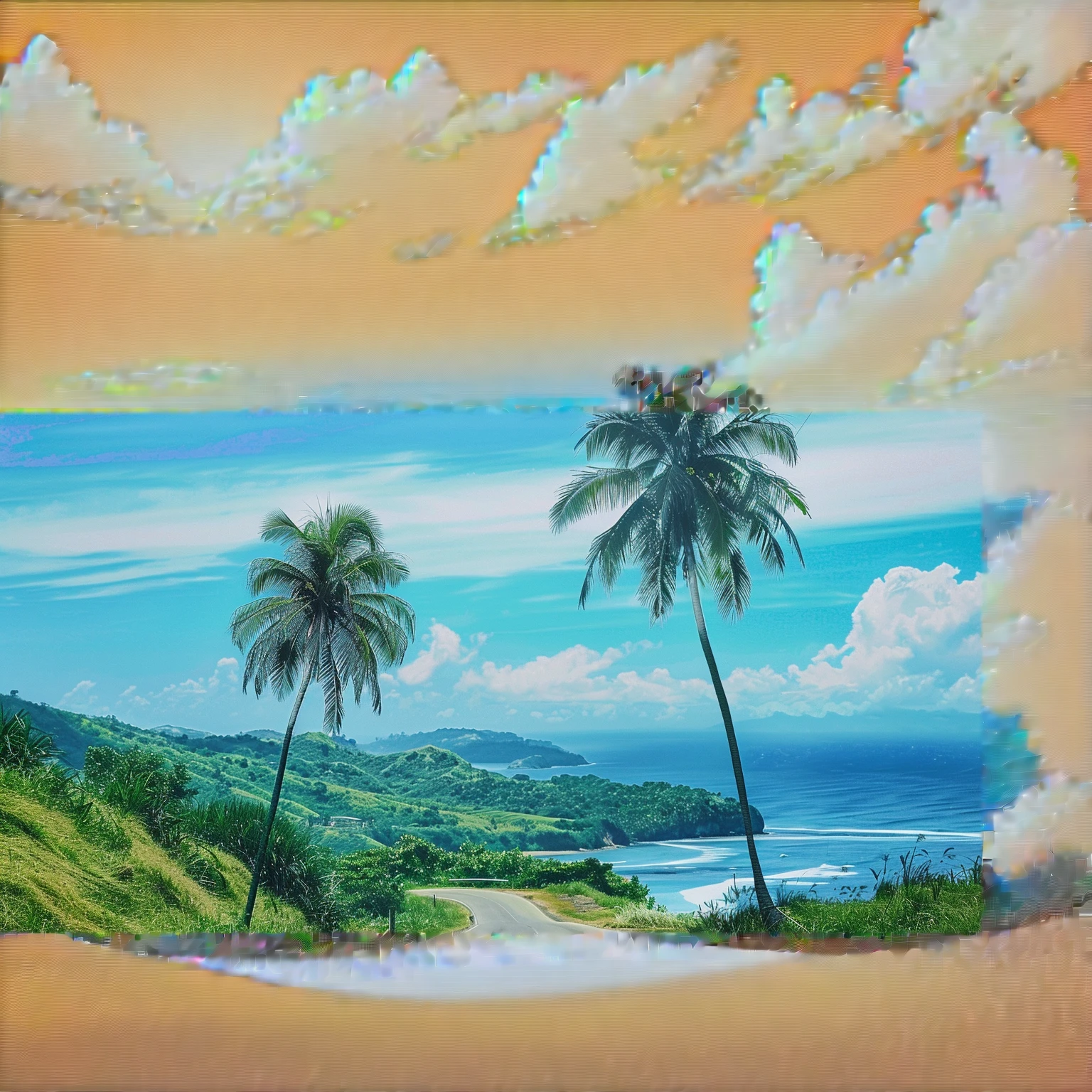 Blue pure sky,No Cloud,Very clean,Fresh painting style,8k quality,HD Masterpiece