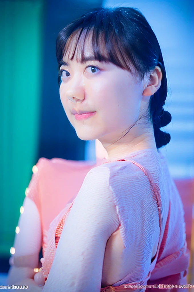 "((Highest quality,16K,High resolution,masterpiece:1.6)),ultra-detailed,(Realistic,photoRealistic,photo-Realistic:1.6),20-year-old,whole body, ((She is glaring at the camera:1.6)),((Put your arms behind your head、Show the side.:1.5)),(( Pink micro bikini:1.6)),beautiful detailed face,detailed, Thick waist and thick hips,Big Breasts,Big,topless,Topless, very beautiful and healthy girl,fit pic, Cottagecore!! Fitness Body, Amouranth, Beautiful face with arms and legs, better known as Amouranth,,((Beautiful background blur))、soft studio lighting,((Delicate artwork on a dark grey background))、((A beautiful figure that stands out against a dark background))、((Anatomically correct fingers of the hand))、((Correct Number))、 soft,whole body画,You can see all the way to the tips of your feet, Are standing