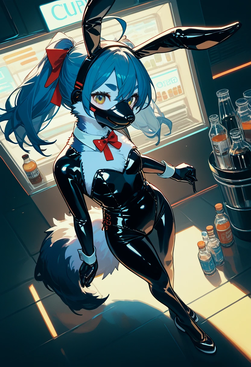 score_9, score_8_up, score_7_up, score_6_up, score_5_up, score_4_up BREAK furry, furry art, durry artwork, source furry, uploaded on e621, uploaded on danbooru, uploaded on pixiv BREAK barcode tattoos, (mechabare:1.6, broken, damaged, heavily damaged, destroyed, dismembered, dismemberment, severed, severed limbs, severed body, amputee, amputated, missing limbs, robot gore, robot guro), solo, white cat, white fur, male, femboy, adult, nude, naked, pecs, short messy dark blue hair, detailed eyes, hard nipples, huge erect penis, penis, erection, dripping precum, pooling precum, pool of precum, shock, shocked expression, blue component, blue mechanical parts, blue mechanical component, lying, lying on the ground, leaning back to pile of trash, pile of trash, dark dim warehouse ground, dark, dim, night, dark dim warehouse background, oil, machine oil, pool of oil, leaking oil, dripping oil BREAK good quality, best quality, high quality, high definition, hd, 4k, 8k, masterpiece, intricate, extremely intricate, intricate details