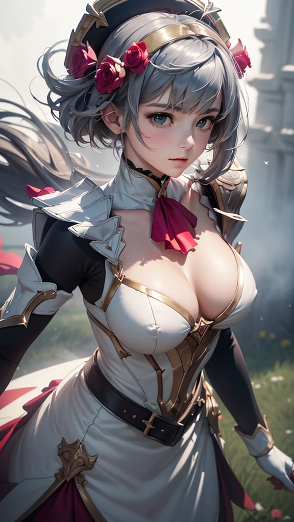 [Noelledef]:1.5,((Masterpiece,of the highest quality,Detailed images,Beautiful images))1.4(noel images、by bob、monstad、The wind blowandoble, Overall bright lighting、backlight、A fantastic atmosphere、thick fog)1.1(Beautiful body lines、beautiful neckline)
