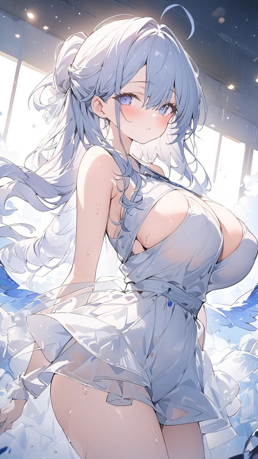 Official art using high quality hand-drawn watercolor sketch techniques. (Highest quality,4K,8K,High resolution,masterpiece:1.2),Super detailed,Beautiful attention to detail,girl with beautiful eyes, everyone, Beautiful Anime Girls, Cute Anime Girl, Smooth anime art, Anime Style, Elegant colors, Soft lighting, Delicate and beautiful wet eyes, Very coquettish, (Beautiful big breasts:1.2), (The right move:1.2),